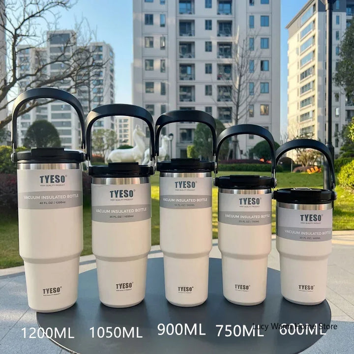 Tyeso Coffee Cup Thermos Bottle Stainless Steel Double-layer Insulation Cold And Hot Travel Mug Vacuum Flask Car Water Bottle