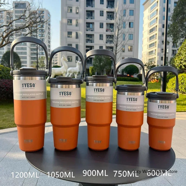 Tyeso Coffee Cup Thermos Bottle Stainless Steel Double-layer Insulation Cold And Hot Travel Mug Vacuum Flask Car Water Bottle