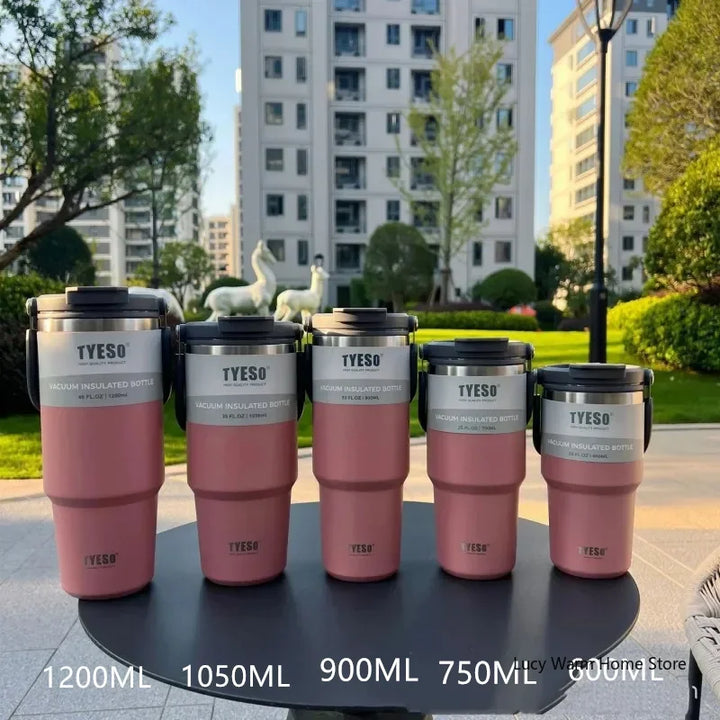 Tyeso Coffee Cup Thermos Bottle Stainless Steel Double-layer Insulation Cold And Hot Travel Mug Vacuum Flask Car Water Bottle