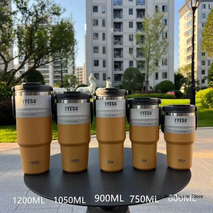 Tyeso Coffee Cup Thermos Bottle Stainless Steel Double-layer Insulation Cold And Hot Travel Mug Vacuum Flask Car Water Bottle