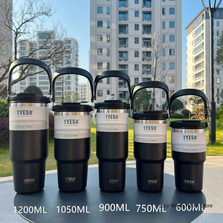 Tyeso Coffee Cup Thermos Bottle Stainless Steel Double-layer Insulation Cold And Hot Travel Mug Vacuum Flask Car Water Bottle